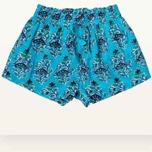 Pink Chicken Azure Posey Block Print Girls Theodore Short Size 14Y